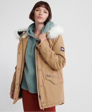 Superdry Falcon Rookie Parka Női Kabát Barna | TJZMF1950